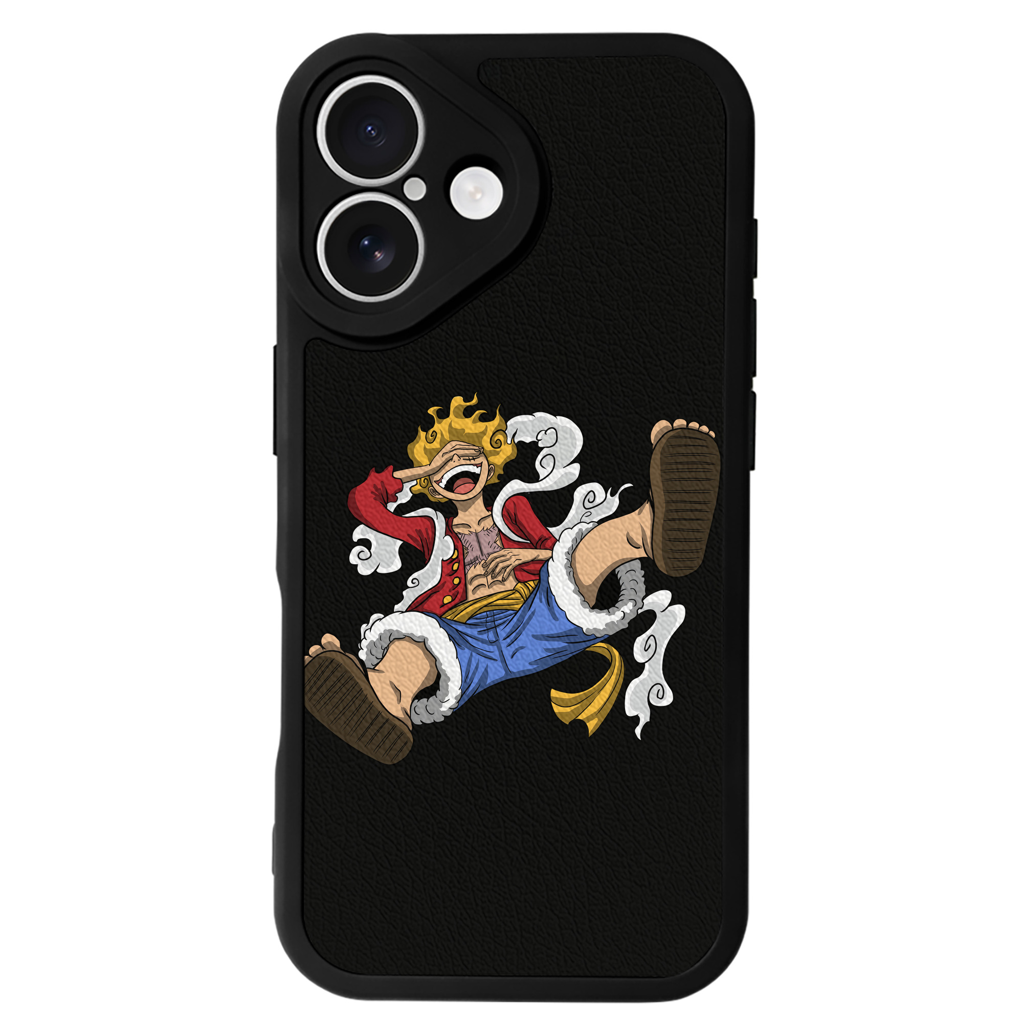 （画像用） ワンピース モンキー・D・ルフィ ONE PIECE Monkey D. Luffy 【iPhone 16シリーズ対応】シリコンスマホケース（レザー調） 材質：シリコン